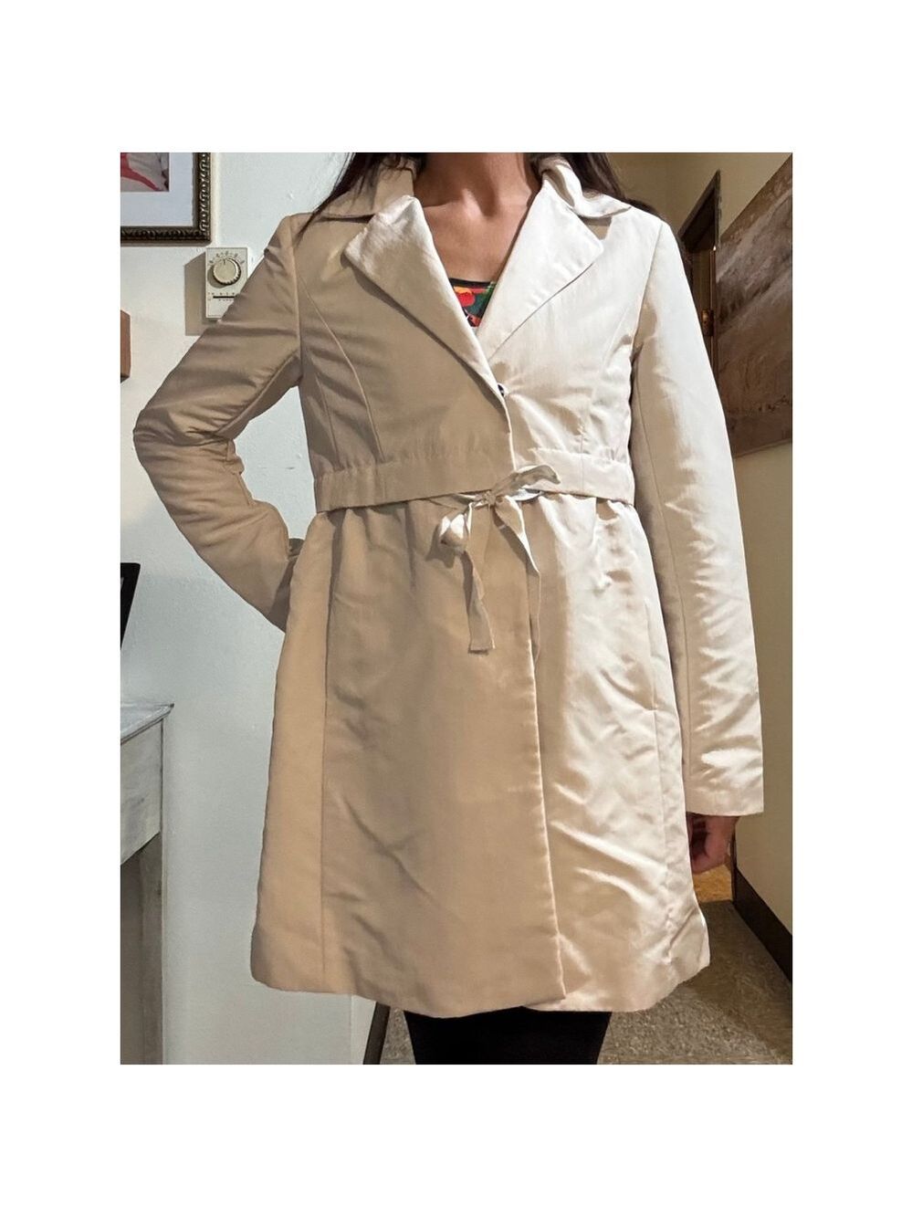 Petite LOFT Satin Trench Coat